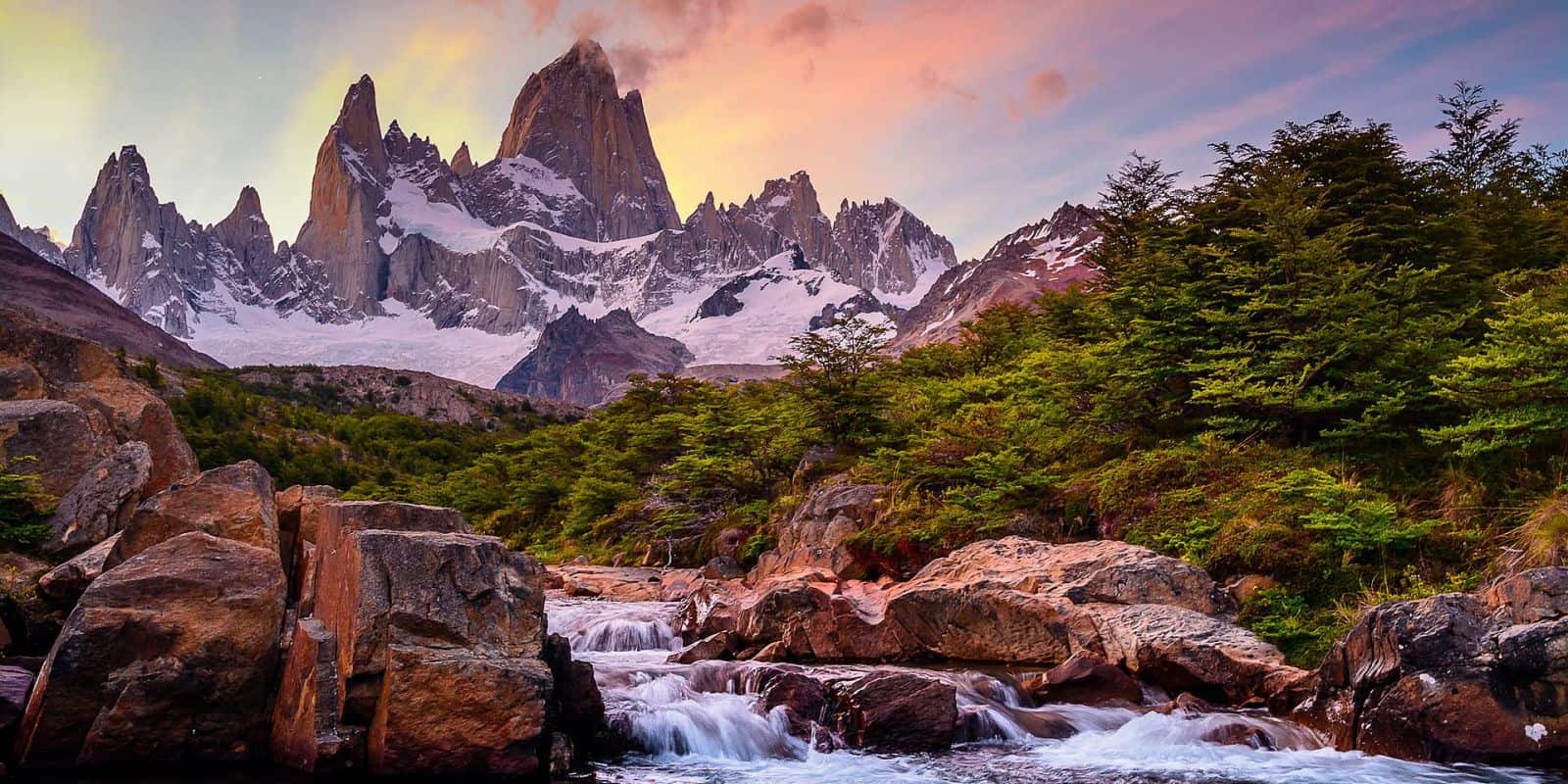 Cerro Fitz Roy al atardecer, promo Perito Moreno + El Chaltén